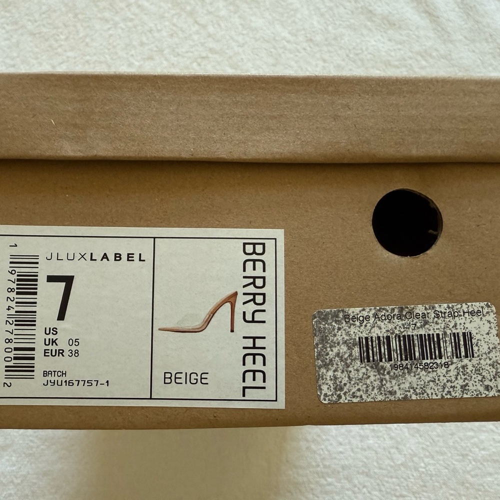 JLUXLABEL Cream Heels Elegant Design - Picture 3 of 6